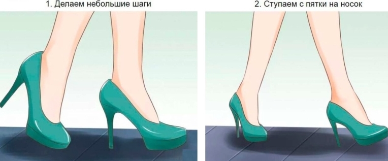Как научиться ходить на каблуках