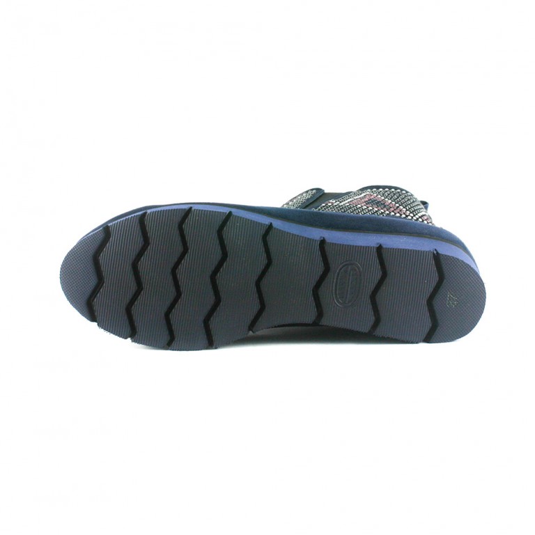 Ботинки демисезон женские Foletti FL403 сзш синяя замша