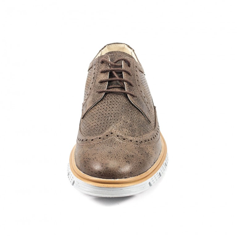 Туфли мужские MIDA 13350-243 коричневая кожа