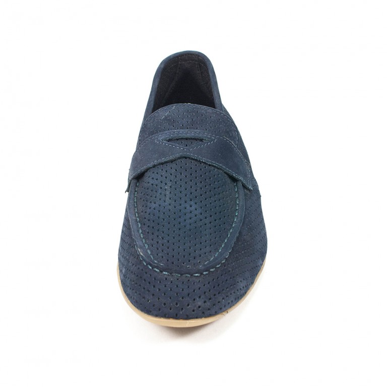 Туфли мужские MIDA 13940-12 синий нубук