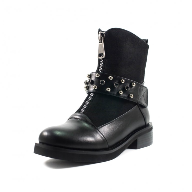 Ботинки демисезон женские Fabio Monelli T731-K397 черные