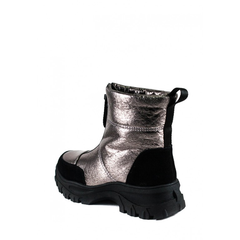 Ботинки зимние женские Lonza 3951-N570 металлик