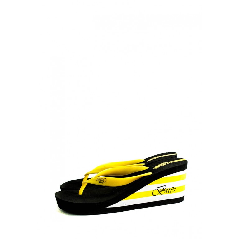 Сабо женские Bitis 8906-H черно-желтые