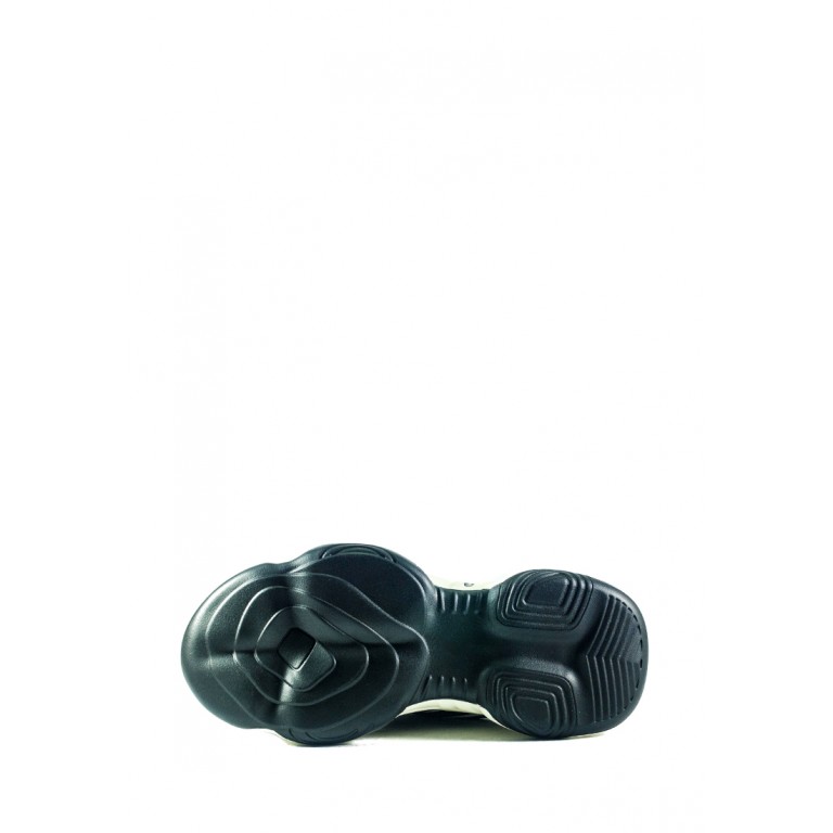 Кроссовки демисезон женские Loris Bottega 929-1 черно-белые