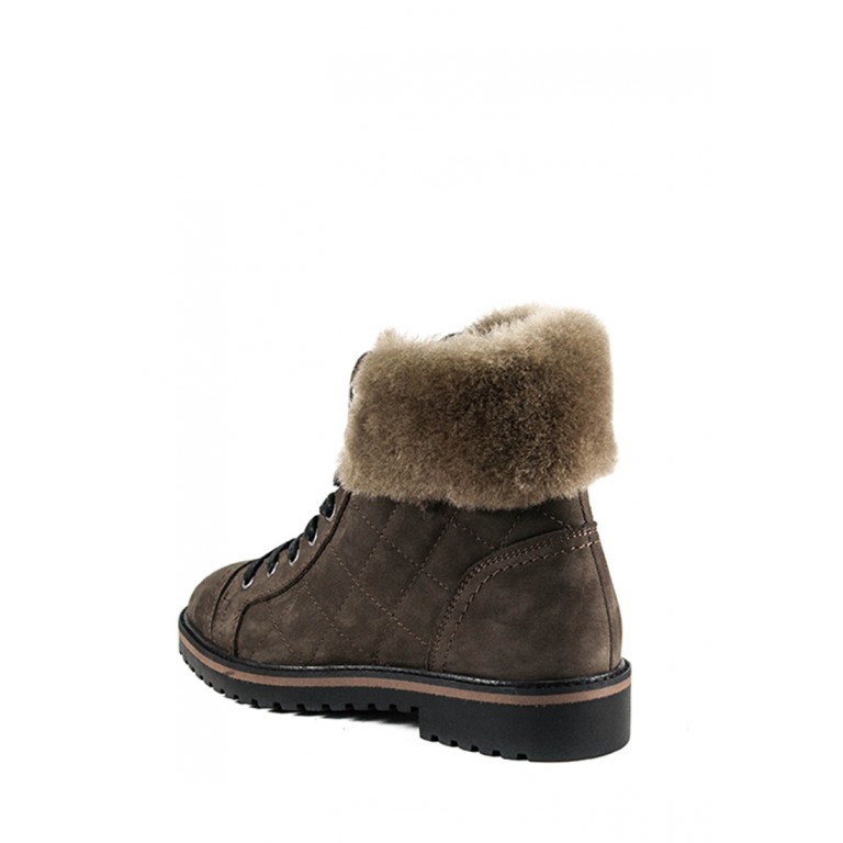Ботинки зимние женские MIDA 24760-82Ш коричневые