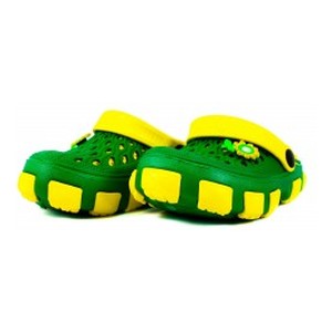 Сабо детские Jose Amorales 116120-1 зелено-желтые