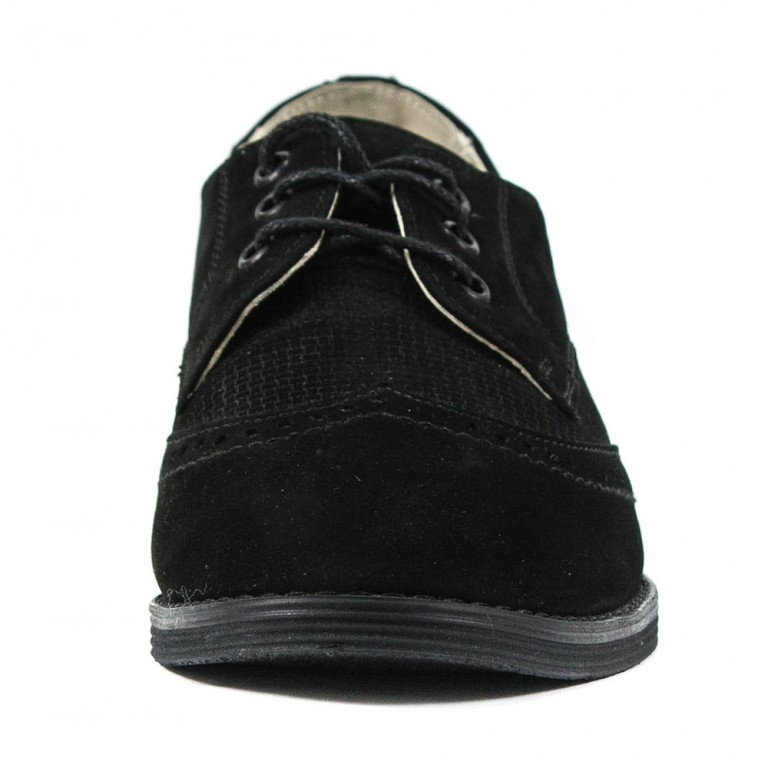 Туфли подростковые MIDA 31180-9 черная нубук