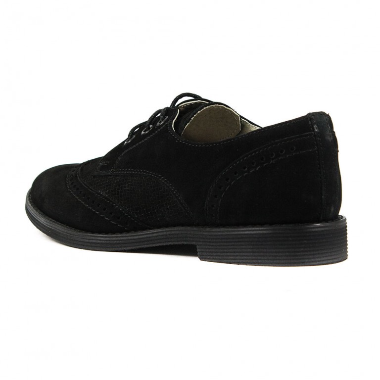 Туфли подростковые MIDA 31180-9 черная нубук