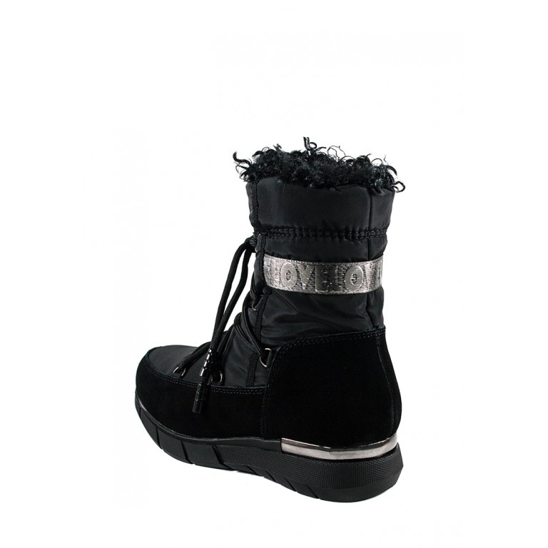 Ботинки зимние женские Lonza 3790-S641 черные