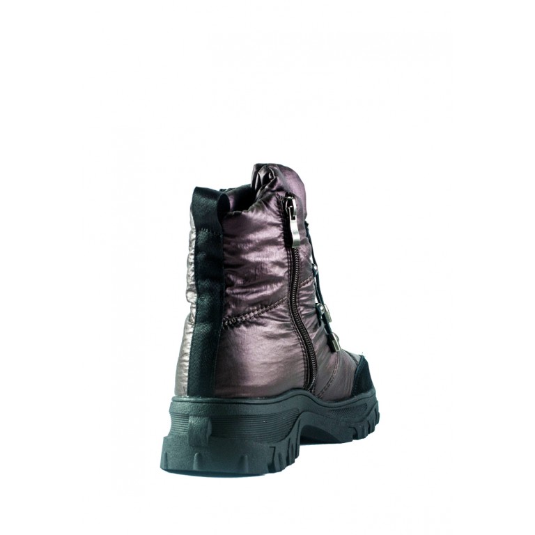 Ботинки зимние женские Lonza СФ 3951-N581 бордовые