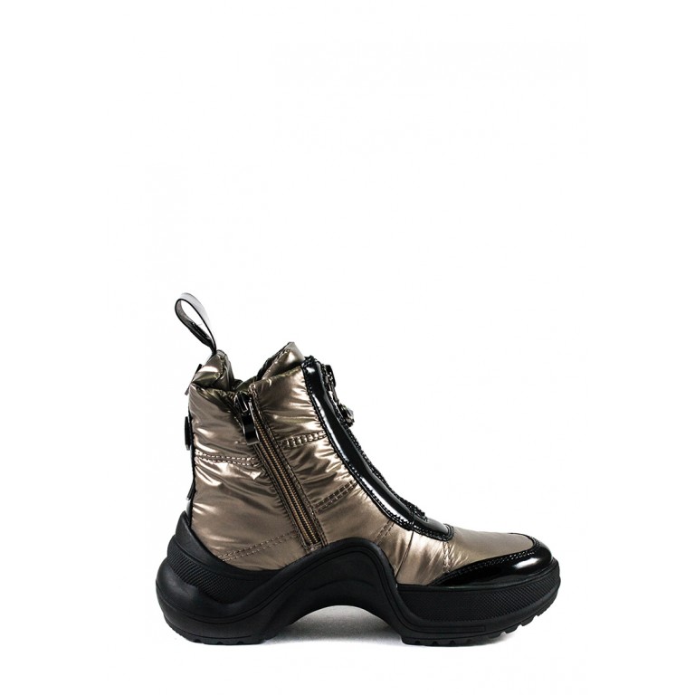 Ботинки зимние женские Prima D'arte 3350-F66-3 металлик