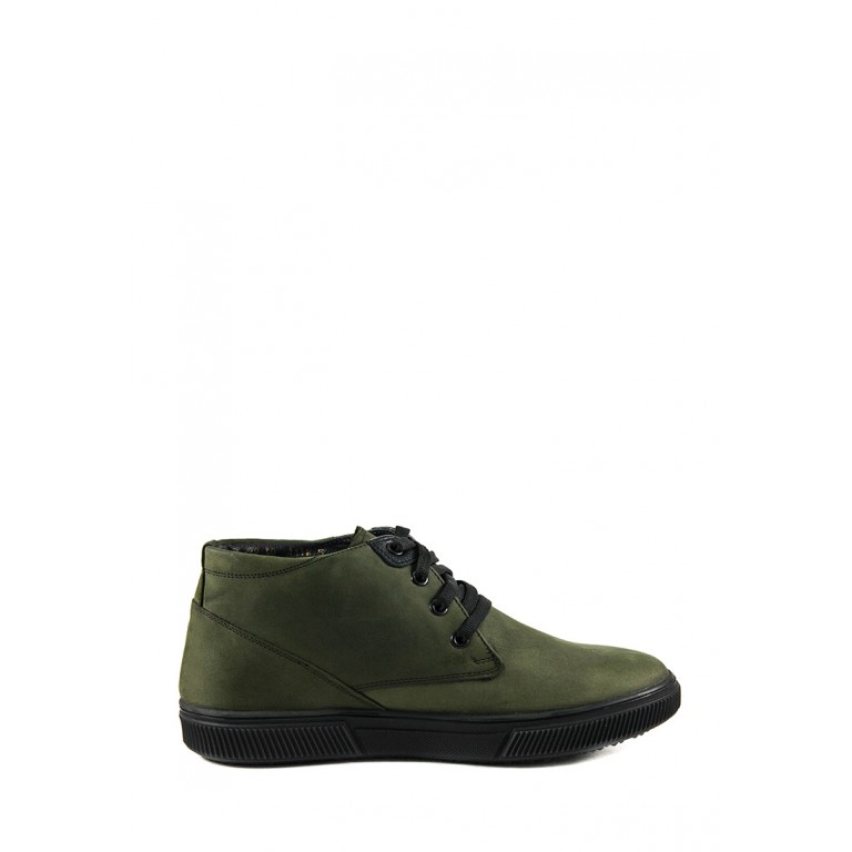 Ботинки зимние мужские MIDA 14244-642Ш темно-зеленые