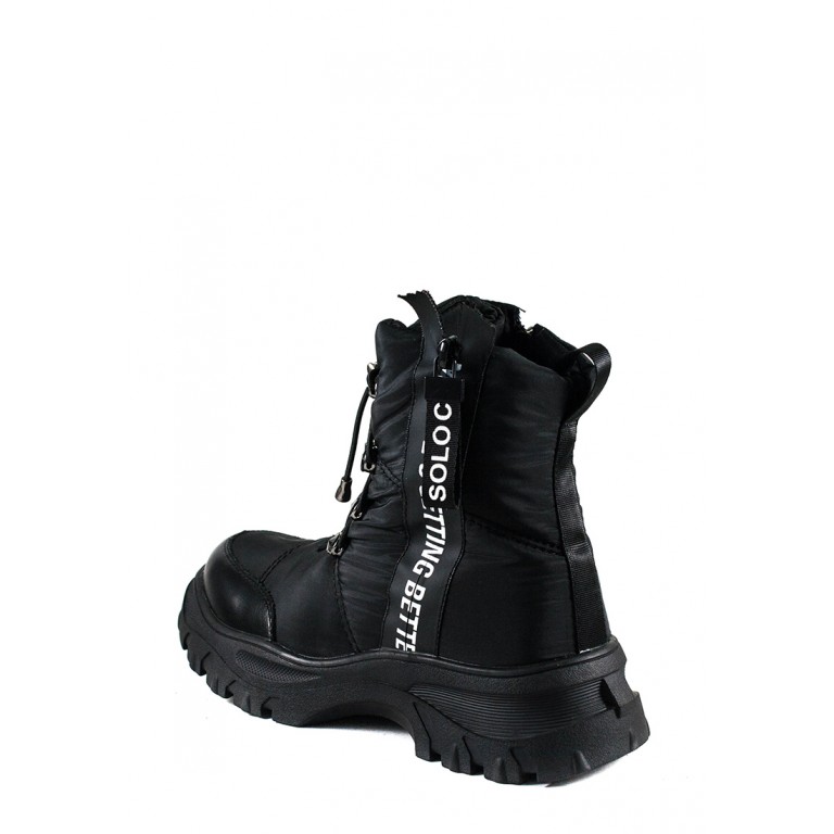 Ботинки зимние женские Prima D'arte 1616-F800-1 черные