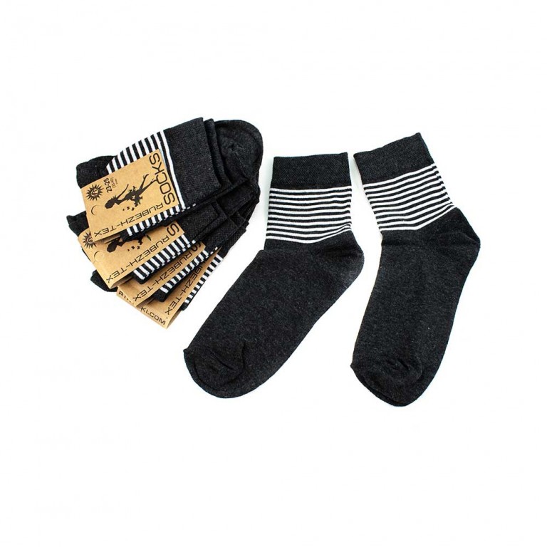Шкарпетки жіночі Рубіж-Текс 2с104 чорні смужка (35-40)