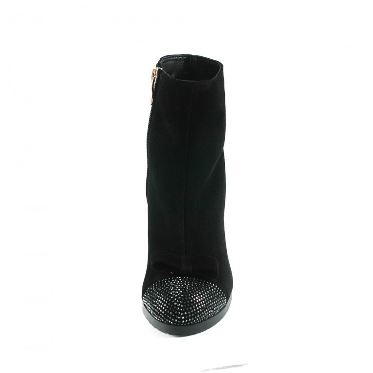 Ботинки демисезон женские Foletti FL805 чзш черная замша