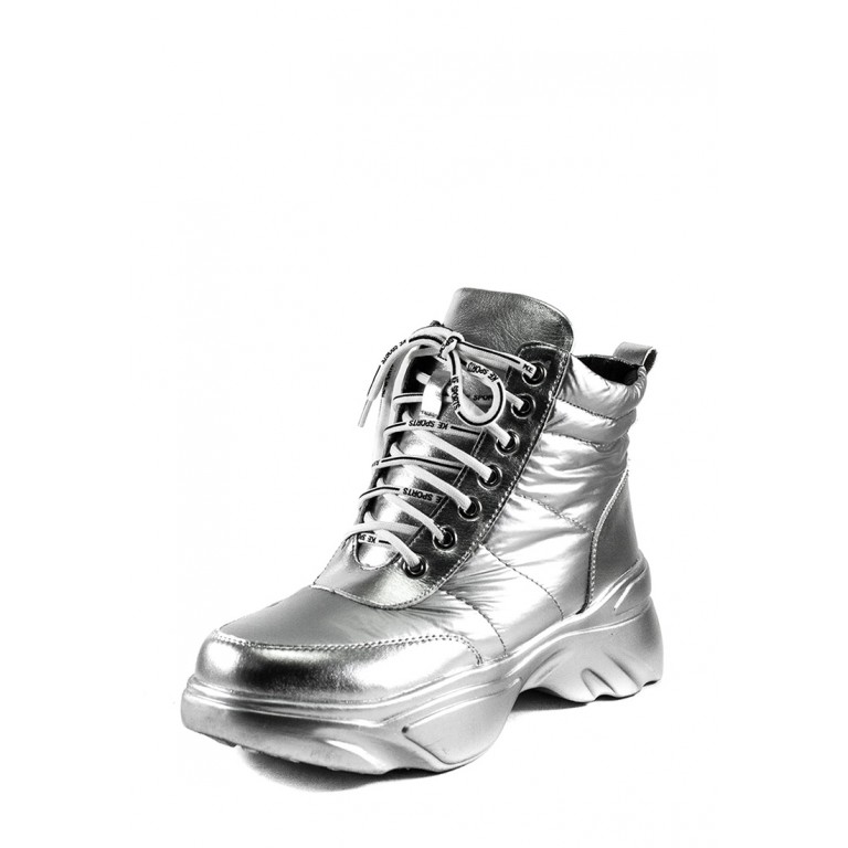 Ботинки зимние женские Lonza WG-X-880 серебряные