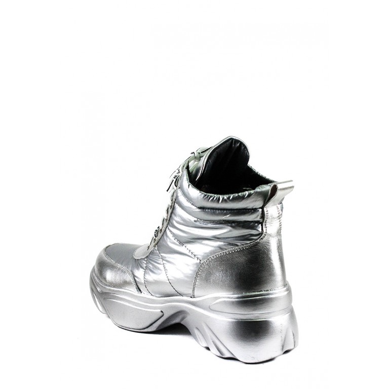 Ботинки зимние женские Lonza WG-X-880 серебряные