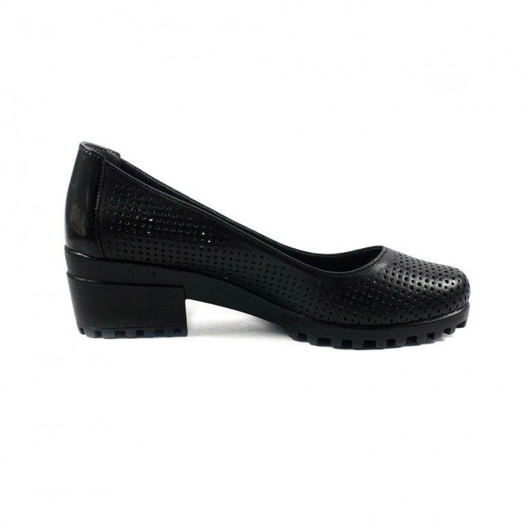 Туфли женские MISTRAL M592 черная кожа