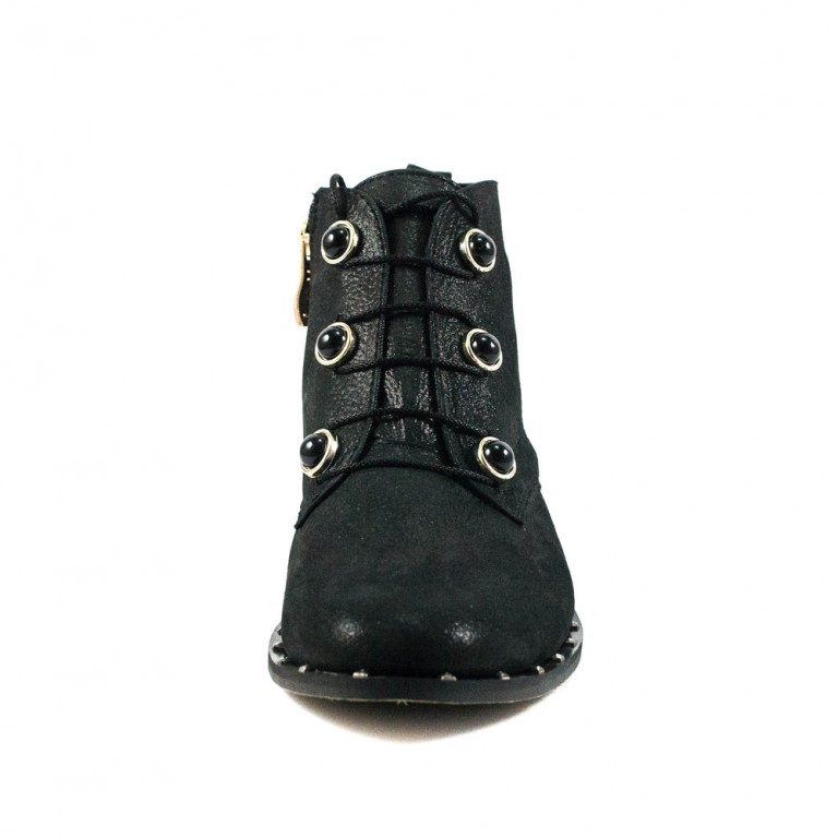 Ботинки демисезон женские Foletti FL230 черная кожа