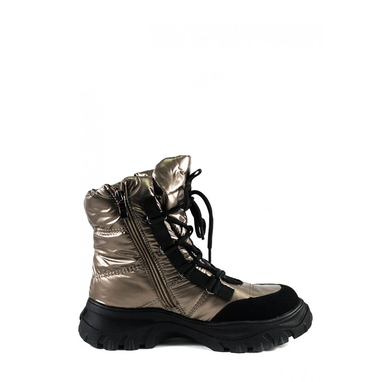 Ботинки зимние женские Prima D'arte 1616-F801-3 металлик