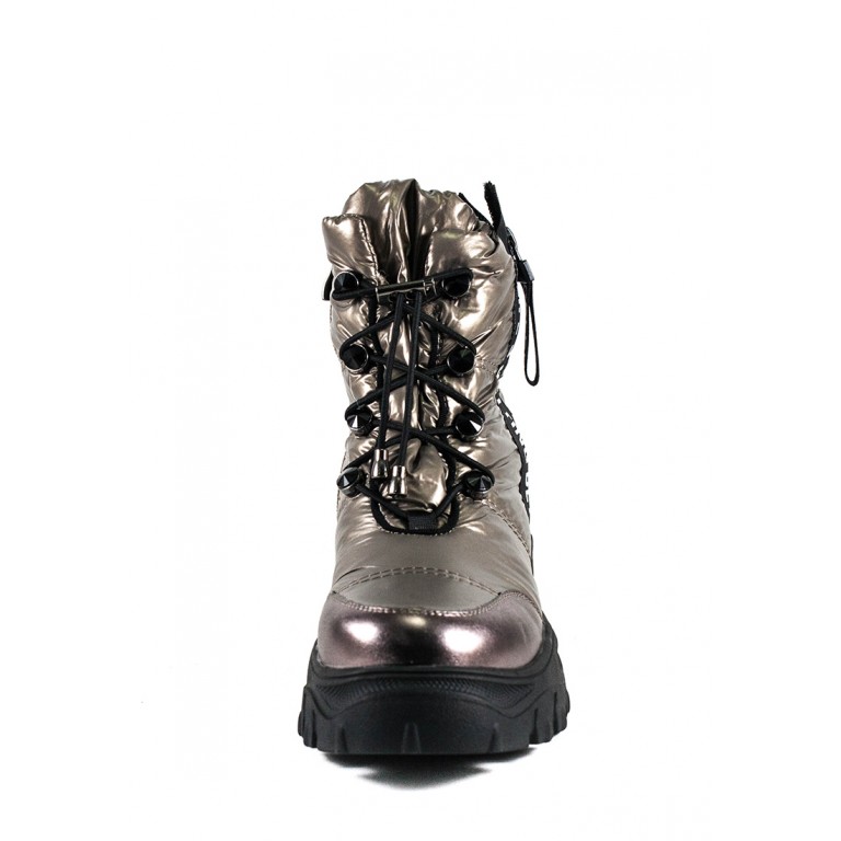 Ботинки зимние женские Prima D'arte 1616-F800-3 металлик