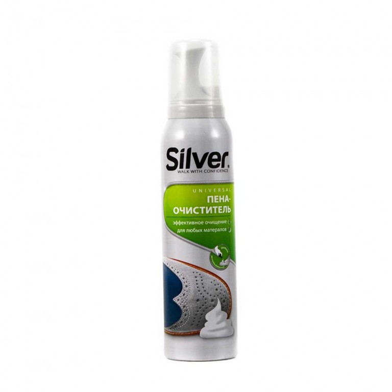 Пена-очиститель SILVER для всех типов кожи и текстиля 150 мл
