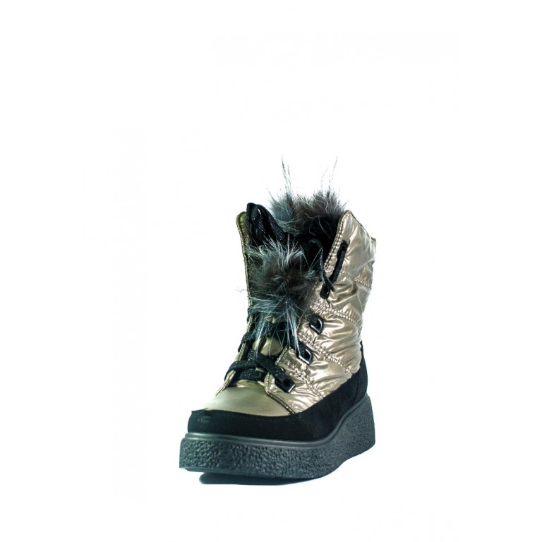 Ботинки зимние женские Prima D'arte СФ 1480-F622-3 бежевые