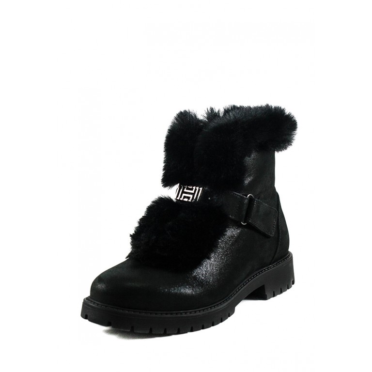 Ботинки зимние подросток MIDA 34163-392Ш черные