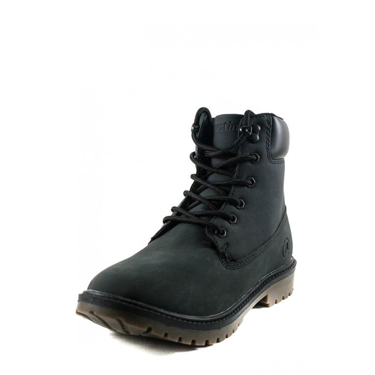 Ботинки зимние женские Restime KWZ19104 черные