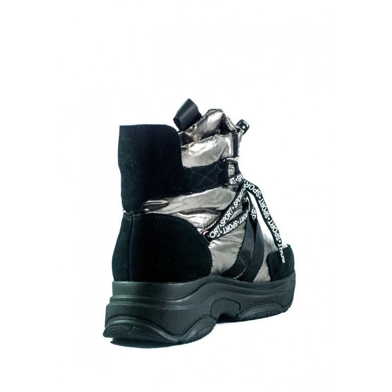 Ботинки зимние женские Lonza СФ 6790-S601 металлик