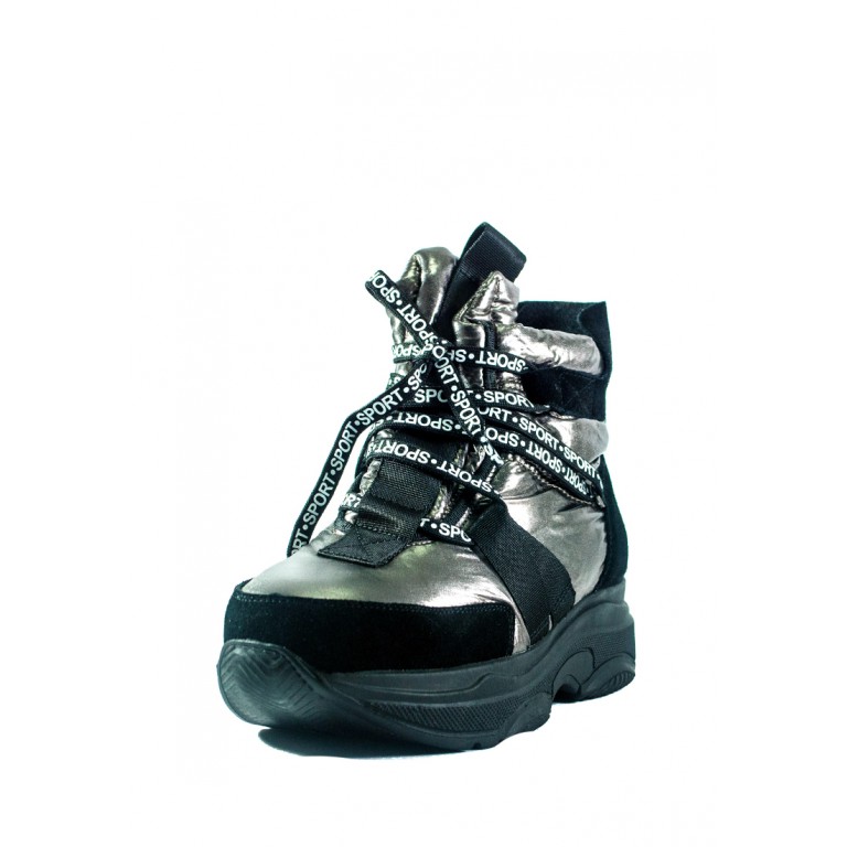 Ботинки зимние женские Lonza СФ 6790-S601 металлик