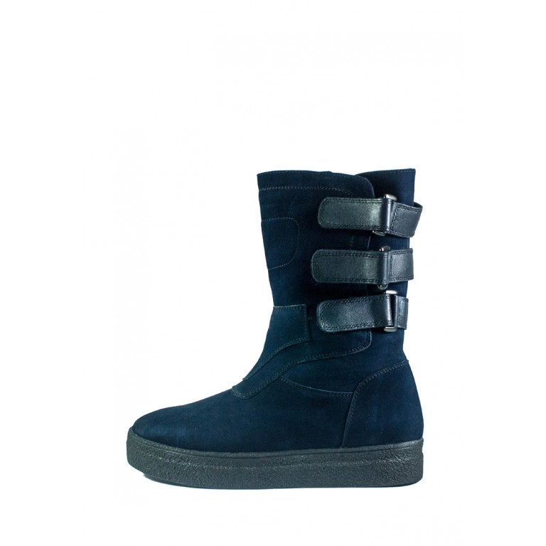 Ботинки зимние женские MIDA 24659-12Ш темно-синие