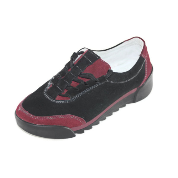 Кроссовки женские Allshoes LO350 черно-бордовый