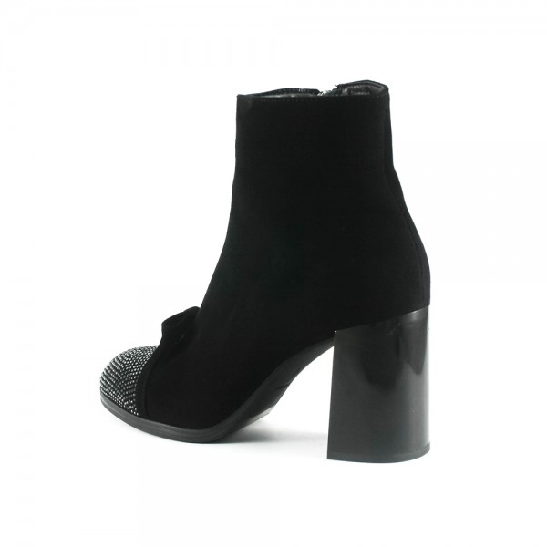 Ботинки демисезон женские Foletti FL805-1 чзш черная замша