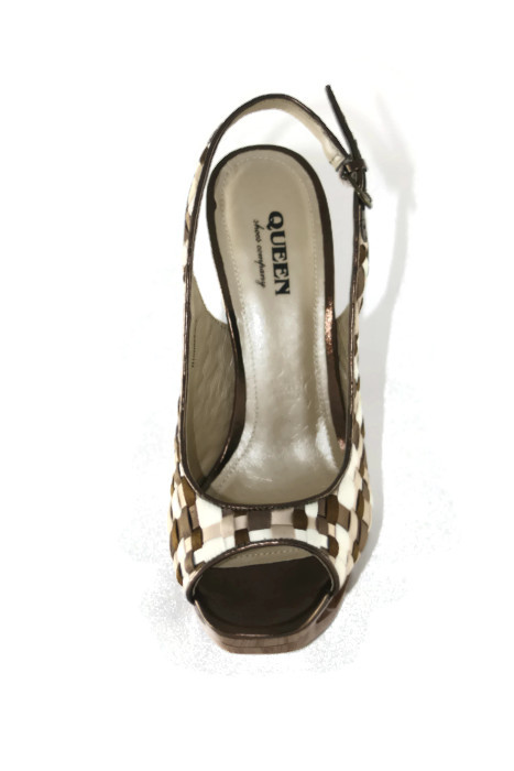 Босоніжки жіночі літні Queen коричневий 00464 Босоніжки жіночі літні Queen коричневий 00464