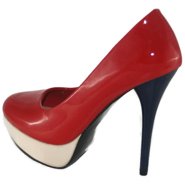 Туфли женские Vivien Q2-1415Т красно-белый