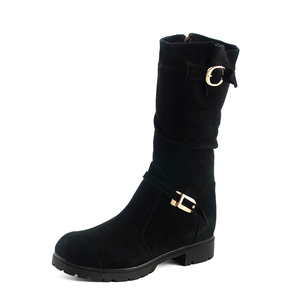 Сапоги зимние женские Ilona IL713-777 черная замша Сапоги зимние женские Ilona IL713-777 черная замша