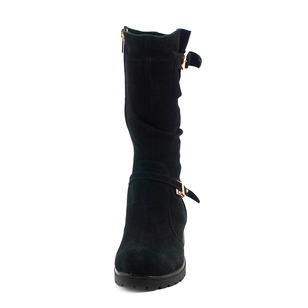 Сапоги зимние женские Ilona IL713-777 черная замша Сапоги зимние женские Ilona IL713-777 черная замша