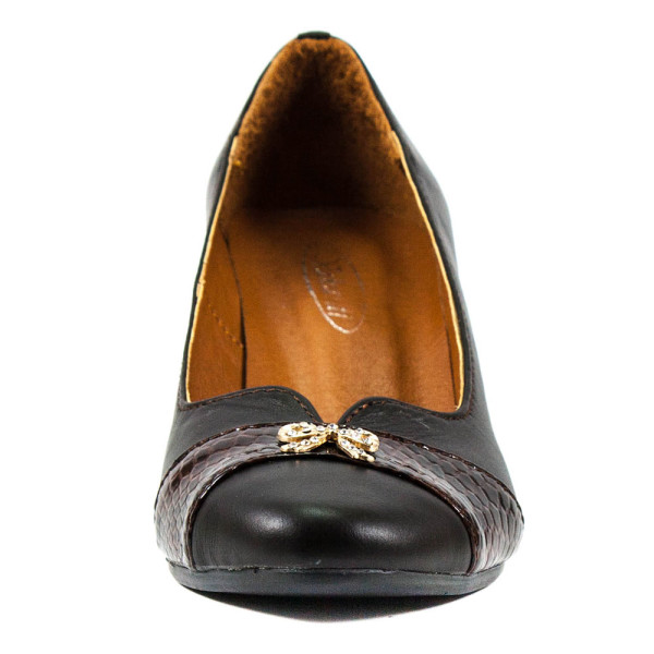 Туфли женские Vakardi V121 темно-коричневая кожа