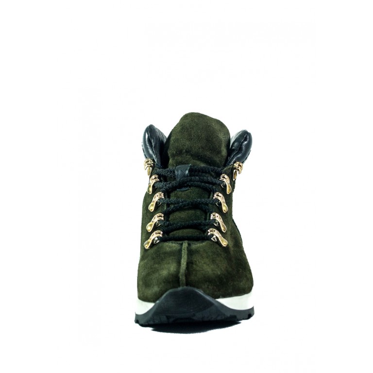 Ботинки зимние женские MIDA 24750-240Ш зеленые