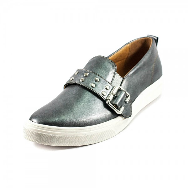 Балетки женские Tutto Shoes T3075 серебро кожа