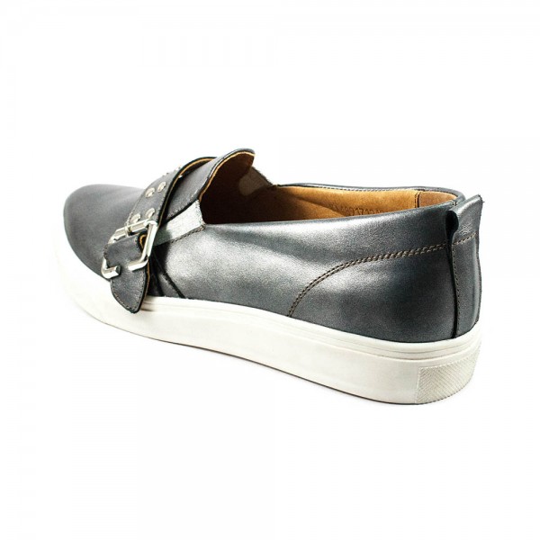 Балетки женские Tutto Shoes T3075 серебро кожа