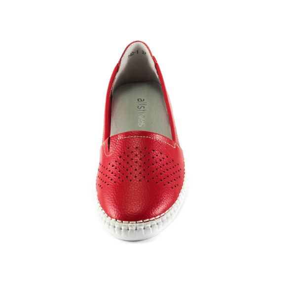 Балетки жіночі літні Allshoes червоний 06141