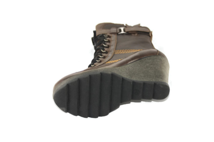 Ботинки зимние женские SND ВБ1 коричневая кожа+нубук Ботинки зимние женские SND ВБ1 коричневая кожа+нубук