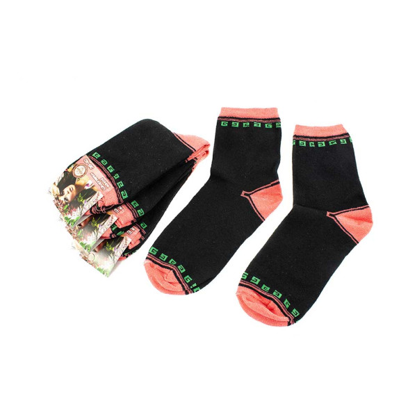 Шкарпетки жіночі Дукат 2060-3 чорно-рожеві 36-40 13434
