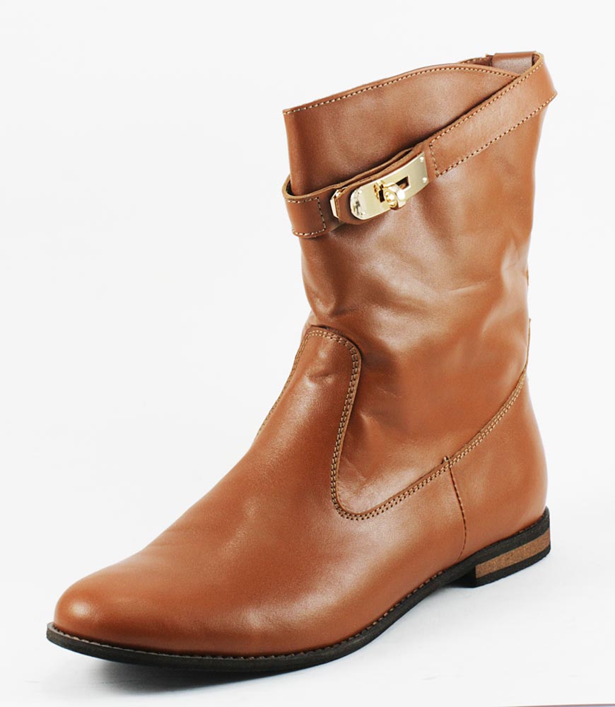 Ботинки демисезонные женские VOG Б-1003к рыжая кожа Ботинки демисезонные женские VOG Б-1003к рыжая кожа