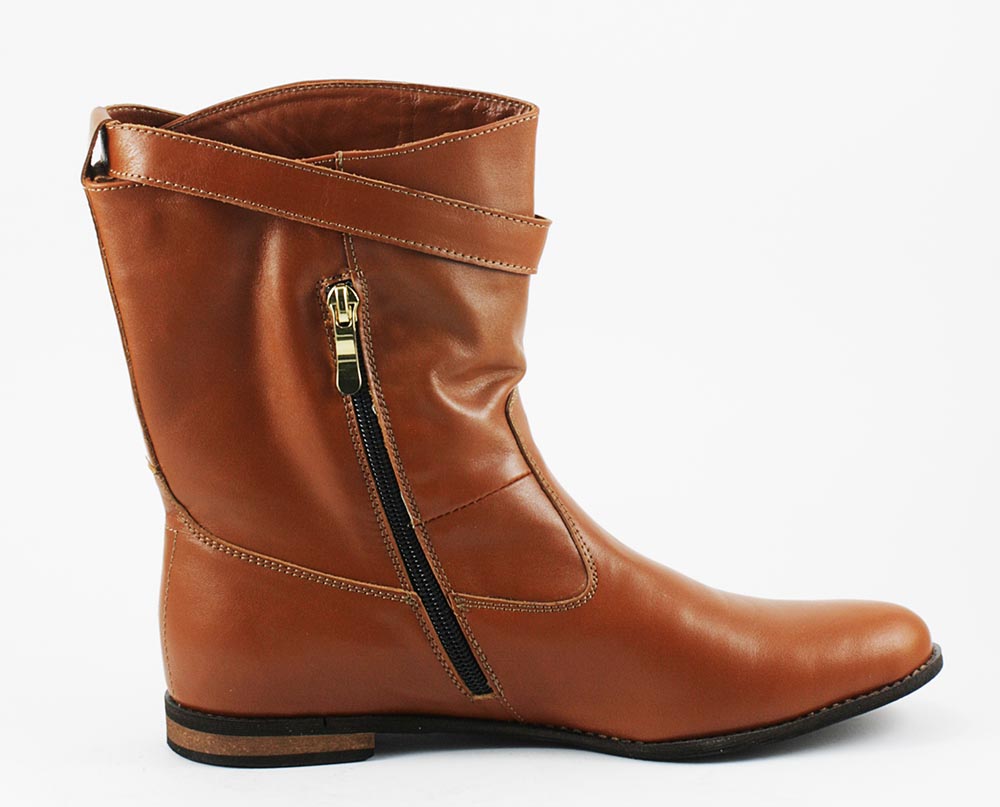 Ботинки демисезонные женские VOG Б-1003к рыжая кожа Ботинки демисезонные женские VOG Б-1003к рыжая кожа