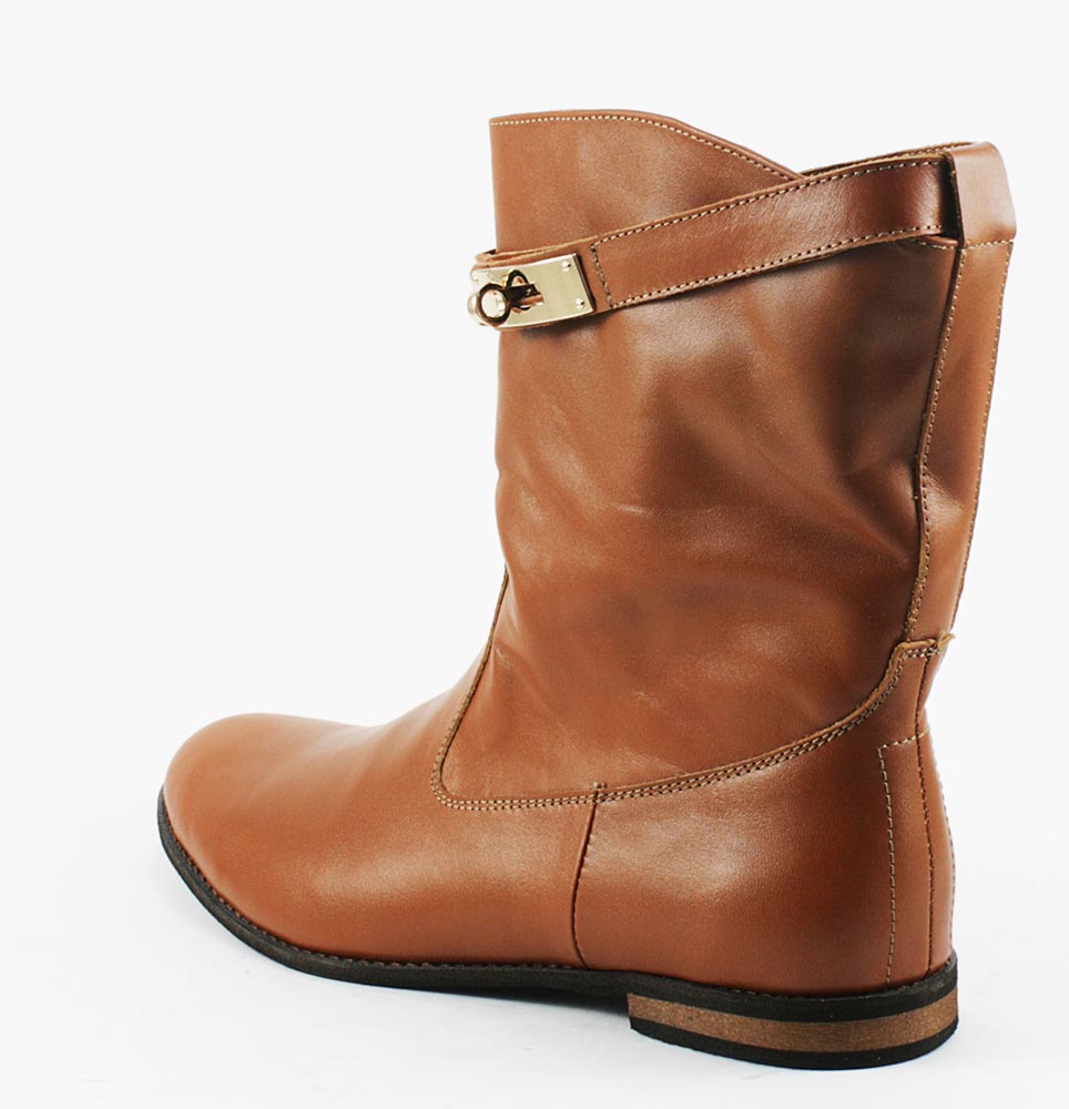 Ботинки демисезонные женские VOG Б-1003к рыжая кожа Ботинки демисезонные женские VOG Б-1003к рыжая кожа