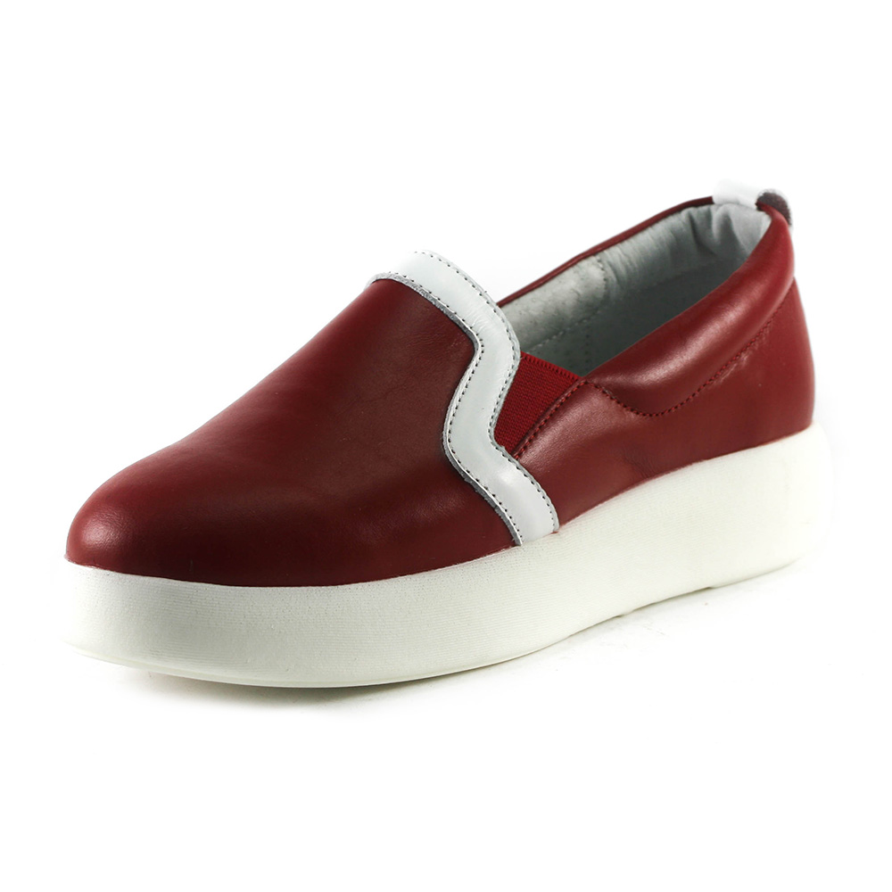 Слипоны женские CRISMA CR 1602 красно-белый Слипоны женские CRISMA CR 1602 красно-белый