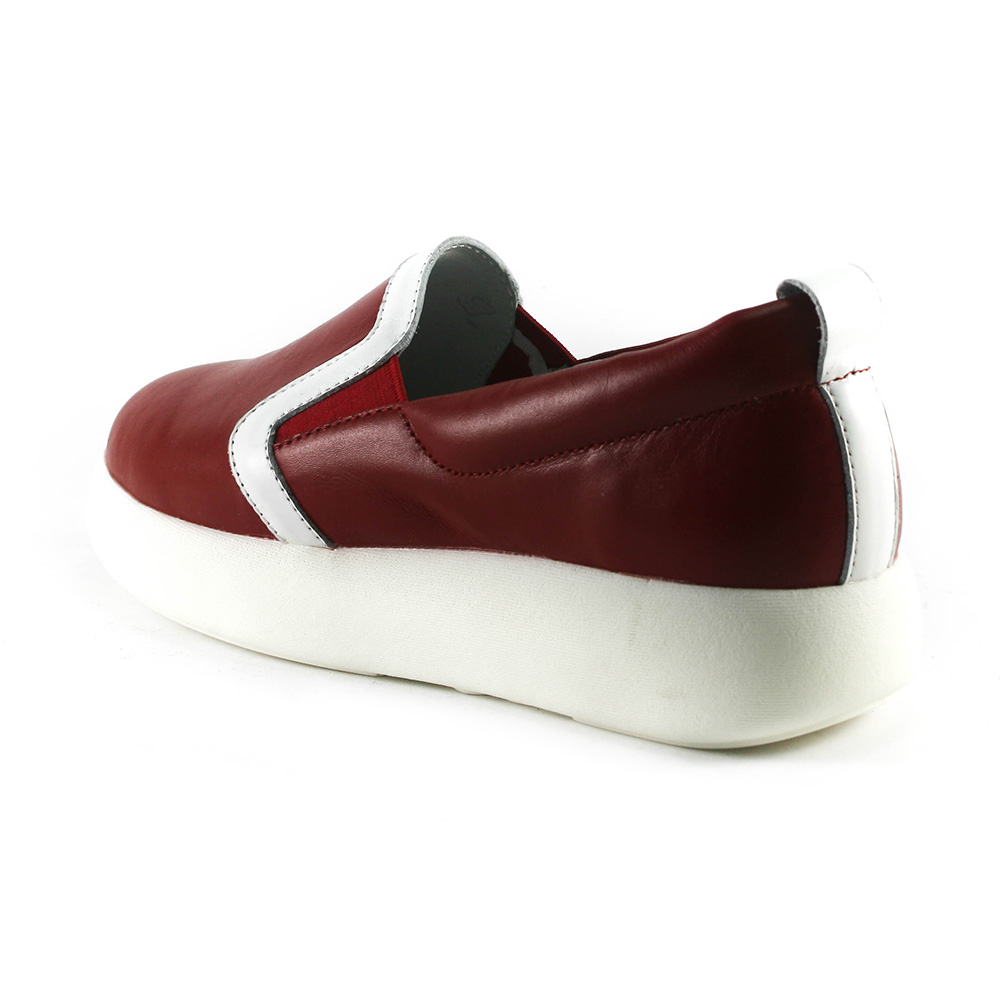 Слипоны женские CRISMA CR 1602 красно-белый Слипоны женские CRISMA CR 1602 красно-белый